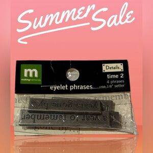 NEW Time 2 Eyelet Phrases